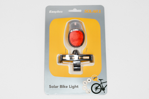 EasyAcc ソーラーテールランプ 防水 自転車ライト