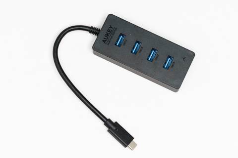 Aukey Type-C USB-C USB3.0 4ポート 高速ハブ 軽量 コンパクト CB-C28