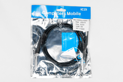 ICZI Micro HDMI ( Dタイプ ) - HDMI (Aタイプ) 変換 ケーブル 1.8m