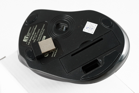 Qtuo 2.4G 5ボタン ワイヤレスマウス