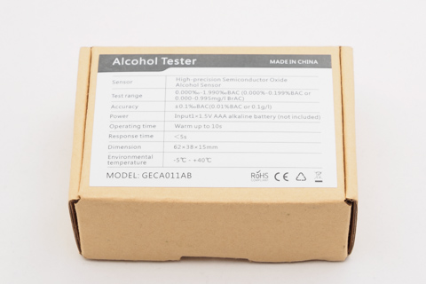 Qtop アルコールセンサー アルコールチェッカー LEDデジタル飲酒検知器 ポータブル 飲酒運転防止器