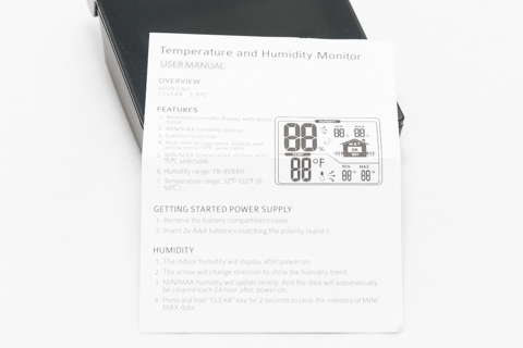 PrimAcc デジタル温湿度計